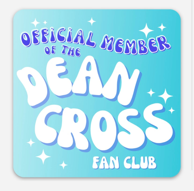 Dean Cross Fan Club Stickers
