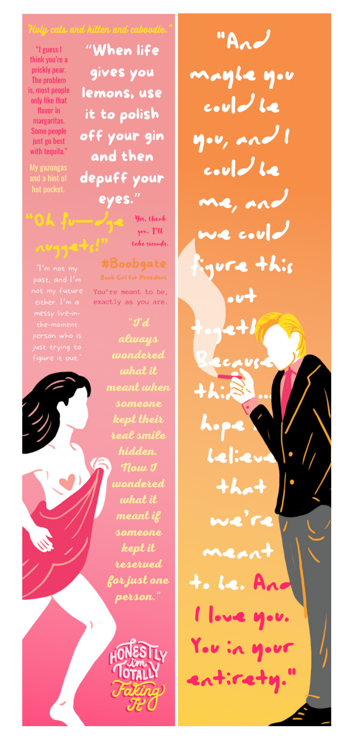 Honestly, I'm Totally Faking It Glossy Bookmark